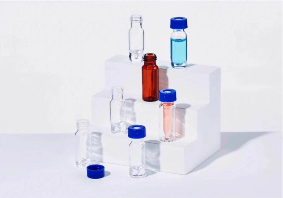 High Recovery Integrated Glass Sample Vials 300ul 2ml Transparent Brown Cone Bottom Bottle For Labor