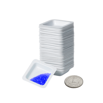 Bioplastic Anti-Static Disposable Weighing Tray Boat Various Sizes Square Diamond-Shaped Laboratory 