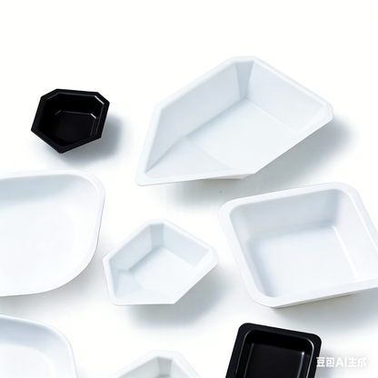 Plastic Disposable Antistatic Weighing Dish Boat Square Diamond Ship Type Large/Medium/Small Size