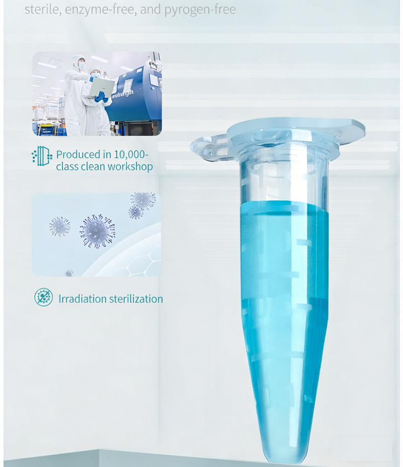 Mini Low Adsorption Centrifuge Tubes 1.5ml PP Material with Flat Lid