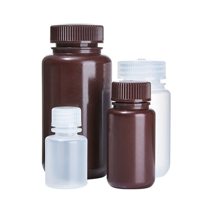 Bio Wholesale Small Wide Mouth Sealed Dark Brown Sample Laboratory PP Plastic Reagent Bottle 8-1000m