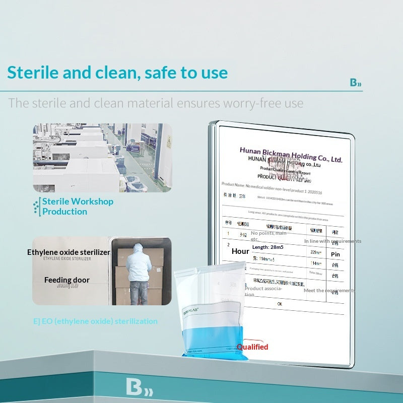 Bio-wire Homogeneous Thickened Plastic Sampling Bag 60ml Capacity Laboratory Water Sample Collection
