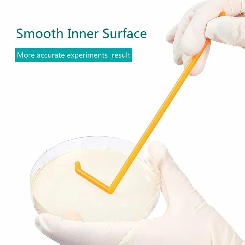 Biological Glass/stainless Steel/disposable Sterile Plastic Spreading Rods/spreader/scraper, L-shape