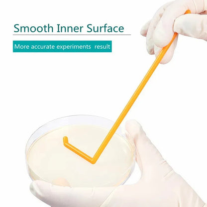 Biological Glass/stainless Steel/disposable Sterile Plastic Spreading Rods/spreader/scraper, L-shape
