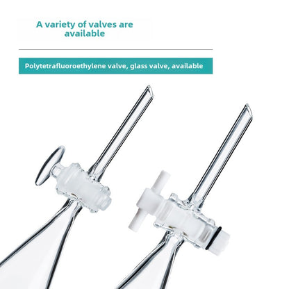 60ml/250ml Laboratory Glass Piston Ptfe Conical Pear-Shaped Barrel Constant Pressure Spherical Funne