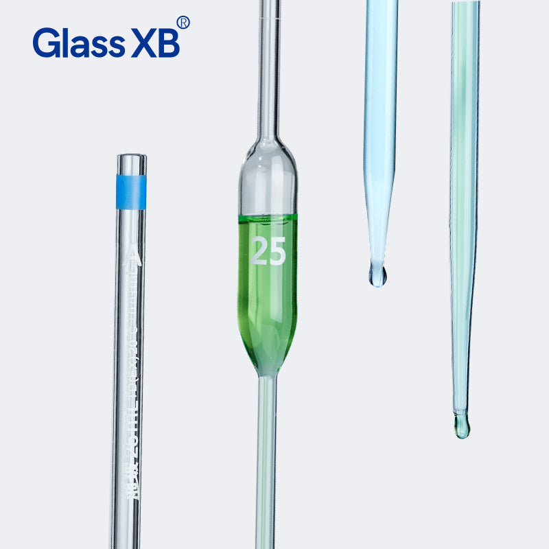 Thickened Borosilicate Glass Pipette with Graduated Scale Translucent Design 10-100ml Borosilicate G