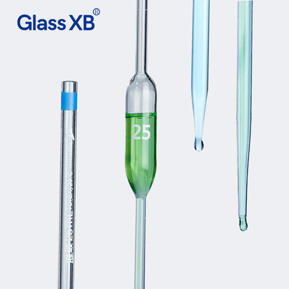 Thickened Borosilicate Glass Pipette with Graduated Scale Translucent Design 10-100ml Borosilicate G
