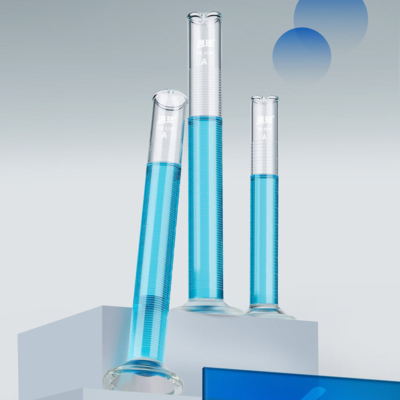 Hexagonal Base Glass Measuring Cylinder High Precision Laboratory Use 100-1000ml Hexagonal Base Glas