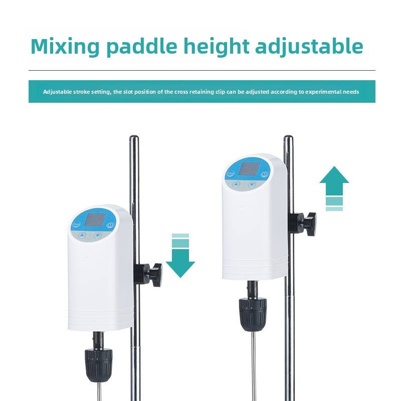Small Digital Display Industrial Biological Electric Stirrer Overhead Cantilever Laboratory Heating 