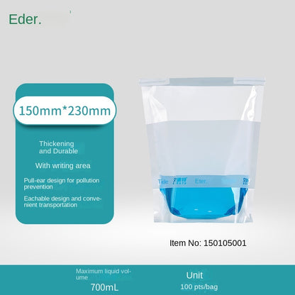 Eide Sterile Wire PP 700mL Sampling Bag for Water Soil Sample Collection with Homogeneous Design Wir