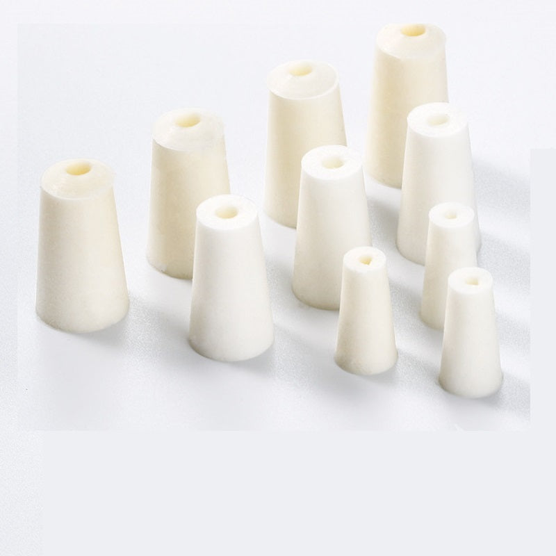 Silicone Stopper with Frit/core for Erlenmeyer Flask, Glass test Tube, Volumetric Flask in Laborator