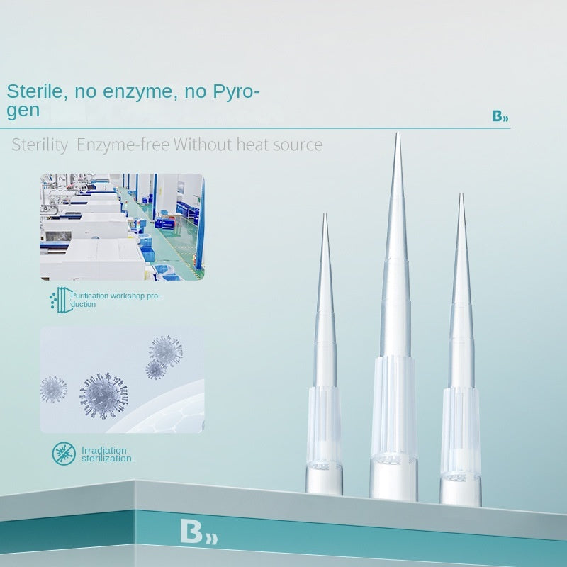 Bio-Low Adsorption Disposable Sterile PP Pipette Tip Boxed Bag Sterilization 200l 1250