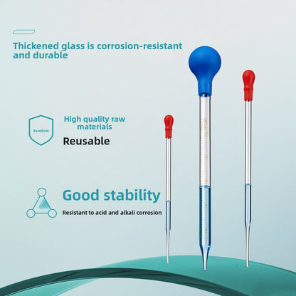 Glass Dropper Rubber Tip Shuniu White Transparent Brown Laboratory Pipette Sampling Tube 90-200mm