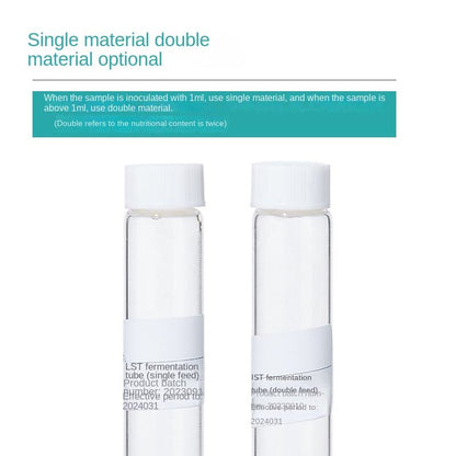 Biological Lst Fermentation Tube Medium Glass Material Lauryl Sulfate Tryptone Broth For Escherichia