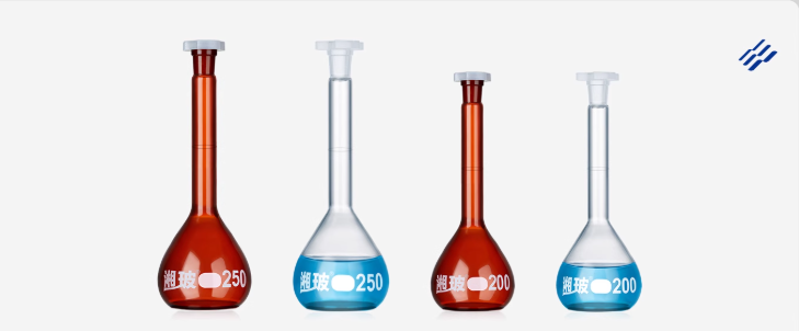 Manufacturer Class A Laboratory Volumetric Flask Transparent Glass Range 5ml To 2000ml For Laborator