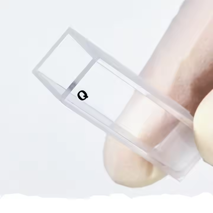 Fused Glass Quartz Cuvette Cell with Lid 5mm to 100mm Spectrophotometers Cell Lab Supplies