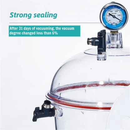 Customizable Transparent Laboratory Vacuum Dryer OEM Support Plastic Dish Kettle Tank With Vacuum An