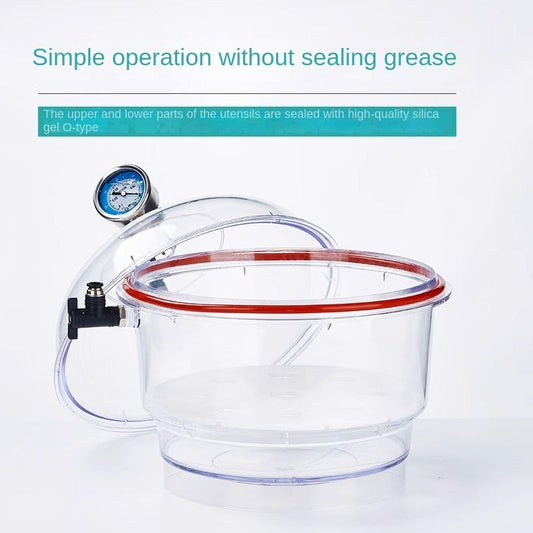 Customizable Transparent Laboratory Vacuum Dryer OEM Support Plastic Dish Kettle Tank With Vacuum An