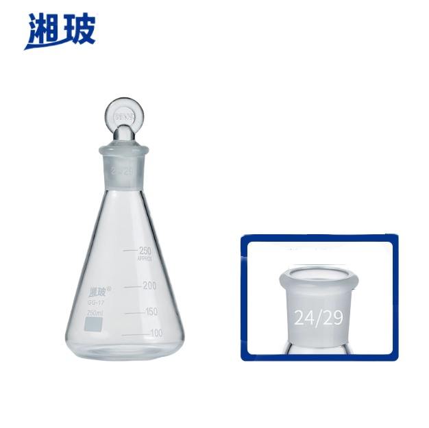 Borosilicate Glass Laboratory 100-5000mL Conical Shape Erlenmeyer Flask with Graduation Print