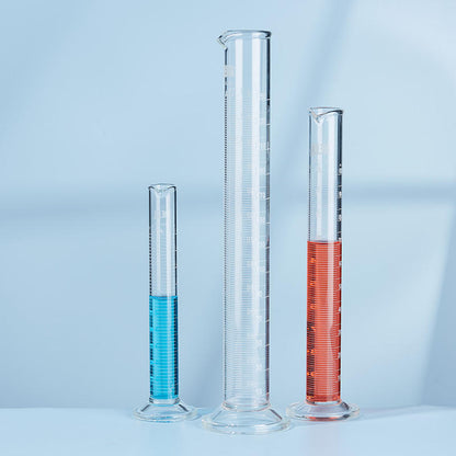 High Precision 5-2000mL Glass Measuring Cylinder Hexagonal Base for Laboratory Use OEM Customizable