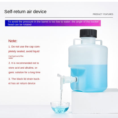 Plastic Drain Storage Bucket HDPE PP Material 5L-25L Distillation Pure Water Lower Bottle