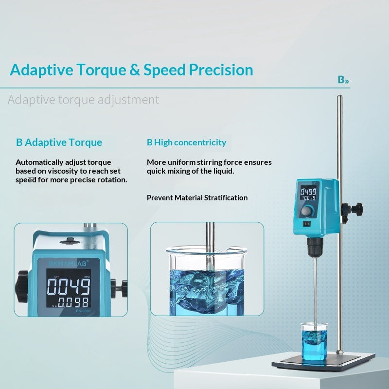 Top-mounted Electric Mixer with Digital Display Low-speed/High-speed Large-capacity Mechanical Dispe
