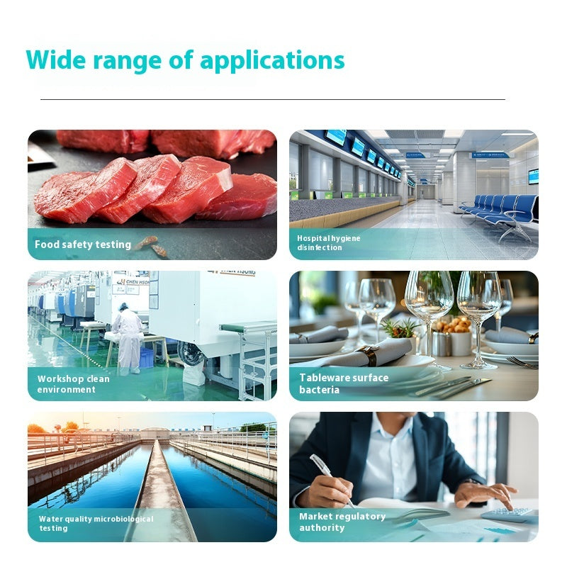 ATP Fluorescence Detector for Rapid Microbial Detection Food Total Bacterial Count 1-Year Warranty f
