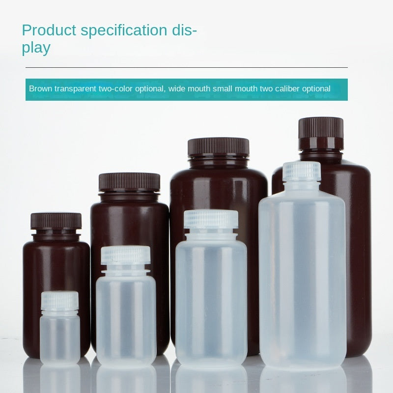 Bio Wholesale Small Wide Mouth Sealed Dark Brown Sample Laboratory PP Plastic Reagent Bottle 8-1000m