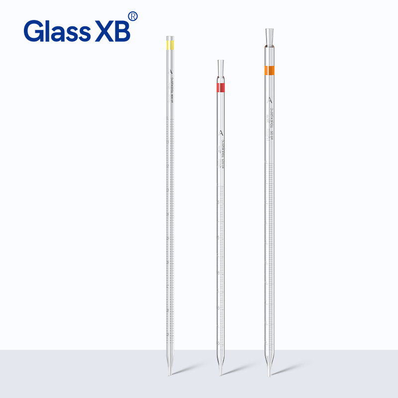 Borosilicate Glass Ring Marked Graduated Pipette Dropper Single Mark Line Class Inspected For Chemic