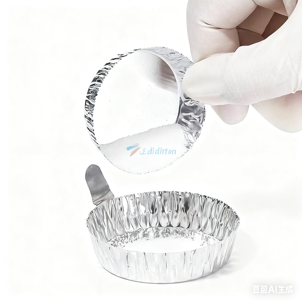 Laboratory Factory Aluminum Foil Weighing Dish with Handle S M L Size Sampling Customized OEM Suppor