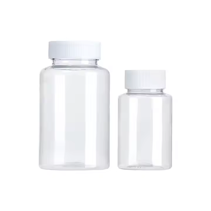 ISO Certified Food Grade PET Reagent Bottle Plastic Sample Bottle with Wide Mouth for Laboratory Use