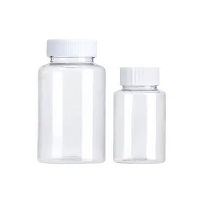 ISO Certified Food Grade PET Reagent Bottle Plastic Sample Bottle with Wide Mouth for Laboratory Use