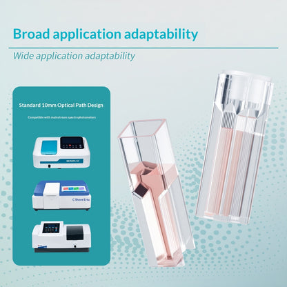 Lab Disposable Plastic Cuvettes High Transparency Square Mouth Semi-micro Volume 1.5ml/2.5ml/4.5ml P