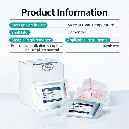 Wet-Type Rapid Test Strips for Coliforms / Rapid Test Strips for E. Coli / Rapid Test Strips for Tot