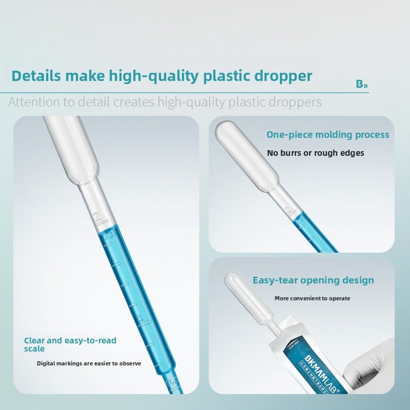 Biological Wholesale Disposable Plastic Sterile Graduated Pasteur Pipette with Dropper Tip 3.5ml
