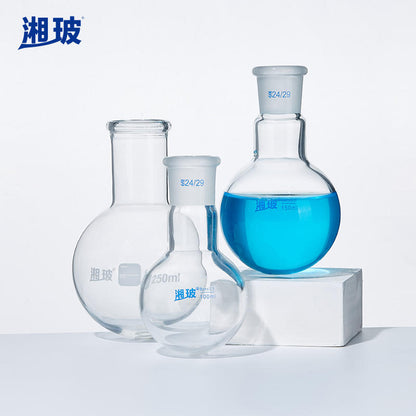 250ml/500ml/1000ml Boro Glass Flask Experimental Round Flat Bottom Flask