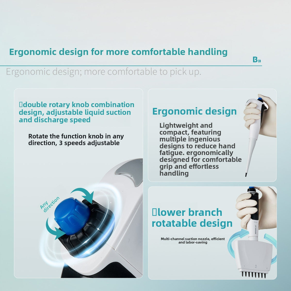 Bio Electric Pipette Laboratory 5-10ml Digital Display Adjustable Electric Pipette