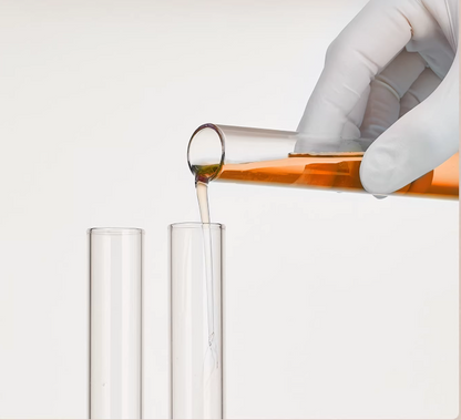 Glass test Tube, Flat Rim, Round Bottom with Stopper