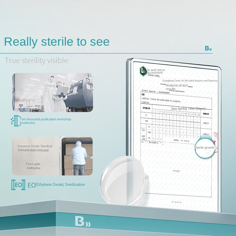 Biological Disposable 90mm Square Plastic Petri Dish 2-3-4 Split Plate 60mm Laboratory Use Steriliza