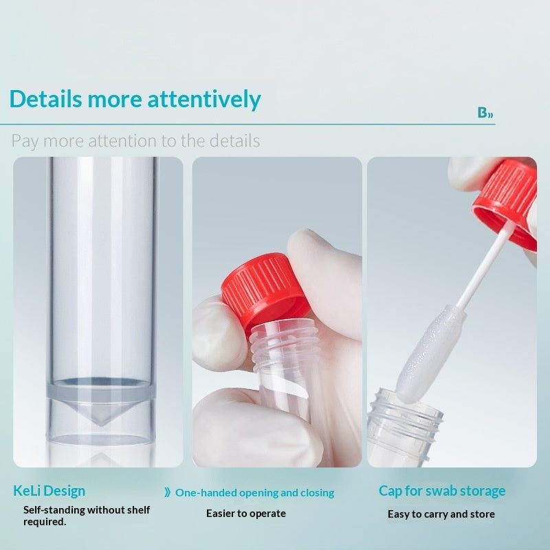 Biological Virus Sampling Tube Disposable Swab Sterile 50ml Flat Bottom Can Be Vertical Containing C