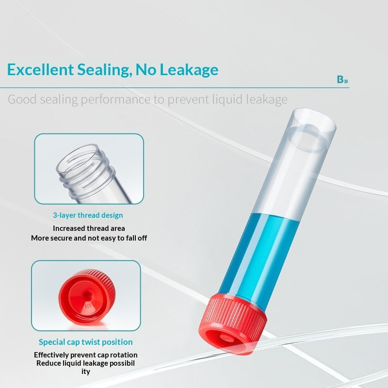 Biological Virus Sampling Tube Disposable Swab Sterile 50ml Flat Bottom Can Be Vertical Containing C