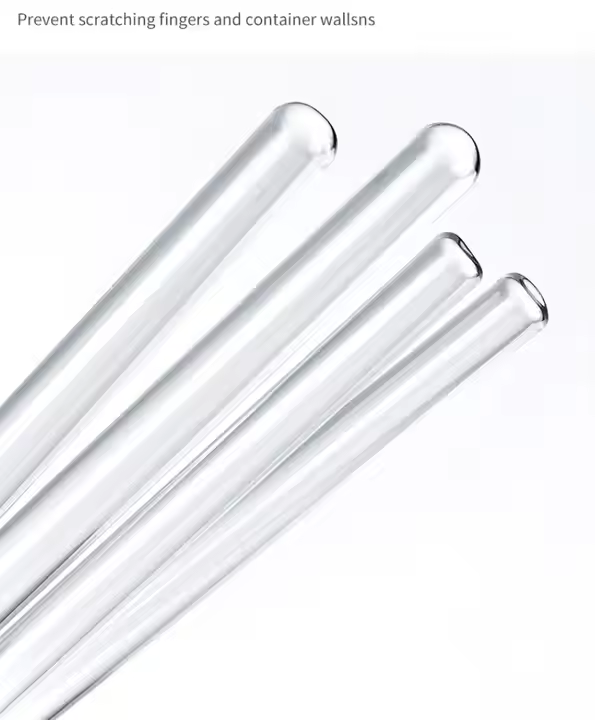 Lab Borosilicate Glass Rod Clear for Test Tubes for Stirring Essential Glass Stirring Rod for Effect