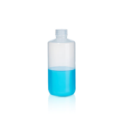 Laboratory 60ml 125ml 250ml 500ml 1000ml Amber HDPE Media Reagent Bottle Wide Mouth Lab Chemicals Pl