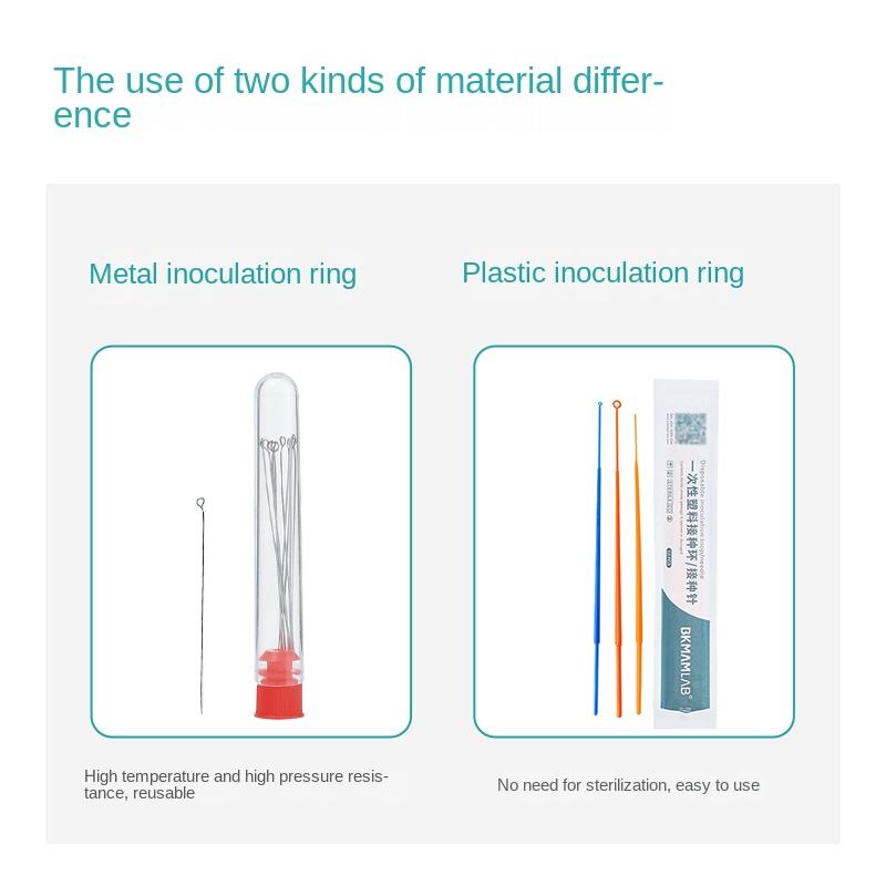 1ul 10ul Disposable Sterile Plastic Inoculation Ring Double-headed Inoculation Loop Inoculation Need