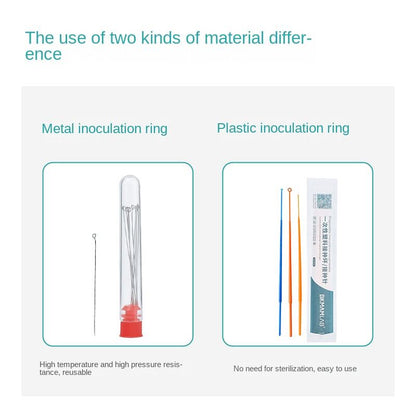 1ul 10ul Disposable Sterile Plastic Inoculation Ring Double-headed Inoculation Loop Inoculation Need