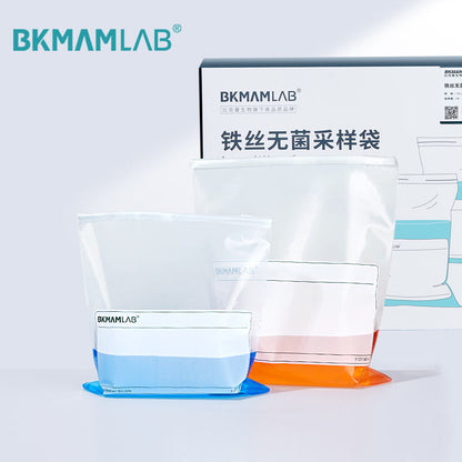 Sterilized Whirl Pack Sample Bags Lab Consumables Iron Wire Sampling Bag Collection Bag With Writing