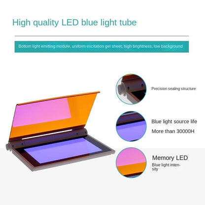 Ultra-thin Blue Light Gel Imaging Uv Projector Nucleic Acid Protein Lab Supply Instrument For Gel Cu