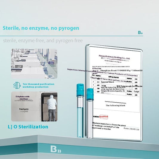 Biological 160mm Disposable Transparent Flat Bottom for Test Tube Sterile Laboratory Microbial Cultu