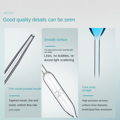 Glass Laboratory Pipette Single Line Scale 1-100ml Range