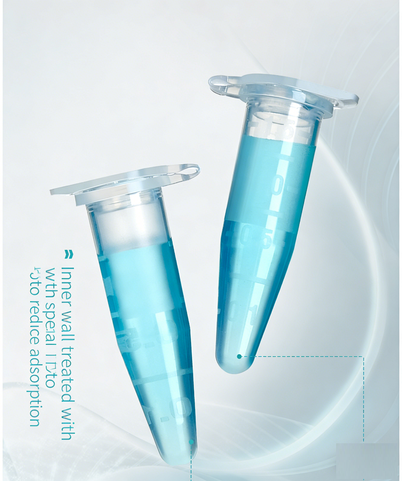 Mini Low Adsorption Centrifuge Tubes 1.5ml PP Material with Flat Lid